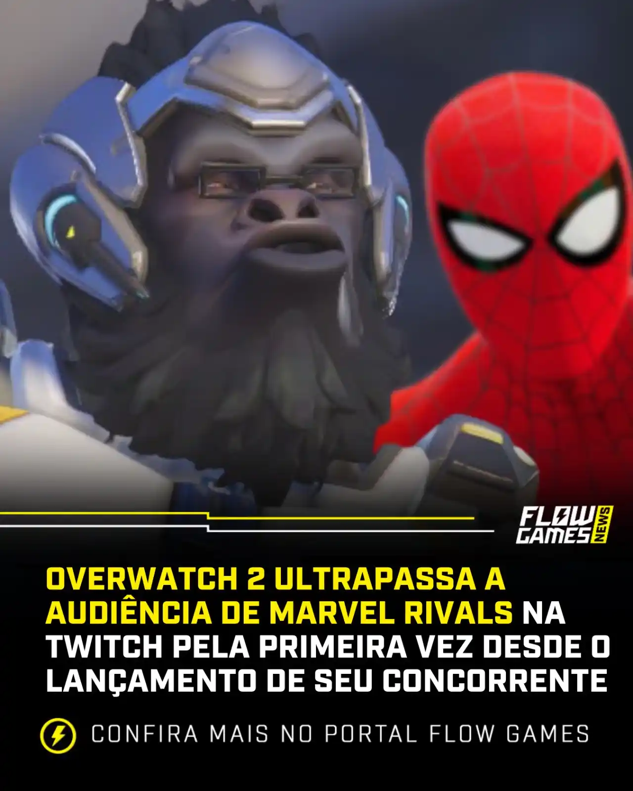 Image from Flow Games ⚡🎮: TEMOS UMA CONCORRÊNCIA! 🔥💥 Overwatch 2 finalmente se recuperou cont...