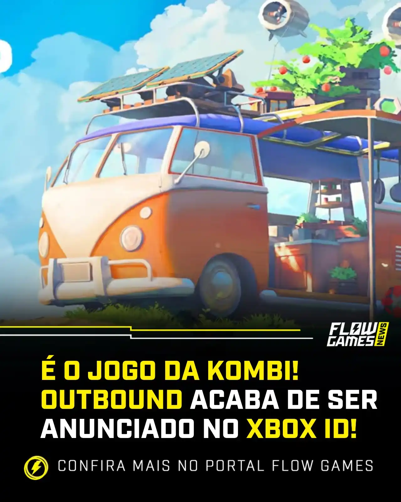 Image from Flow Games ⚡🎮: É O JOGUINHO DA KOMBI PASSANDO NA SUA RUA! 🚨 Outbound chega em 2026 ...