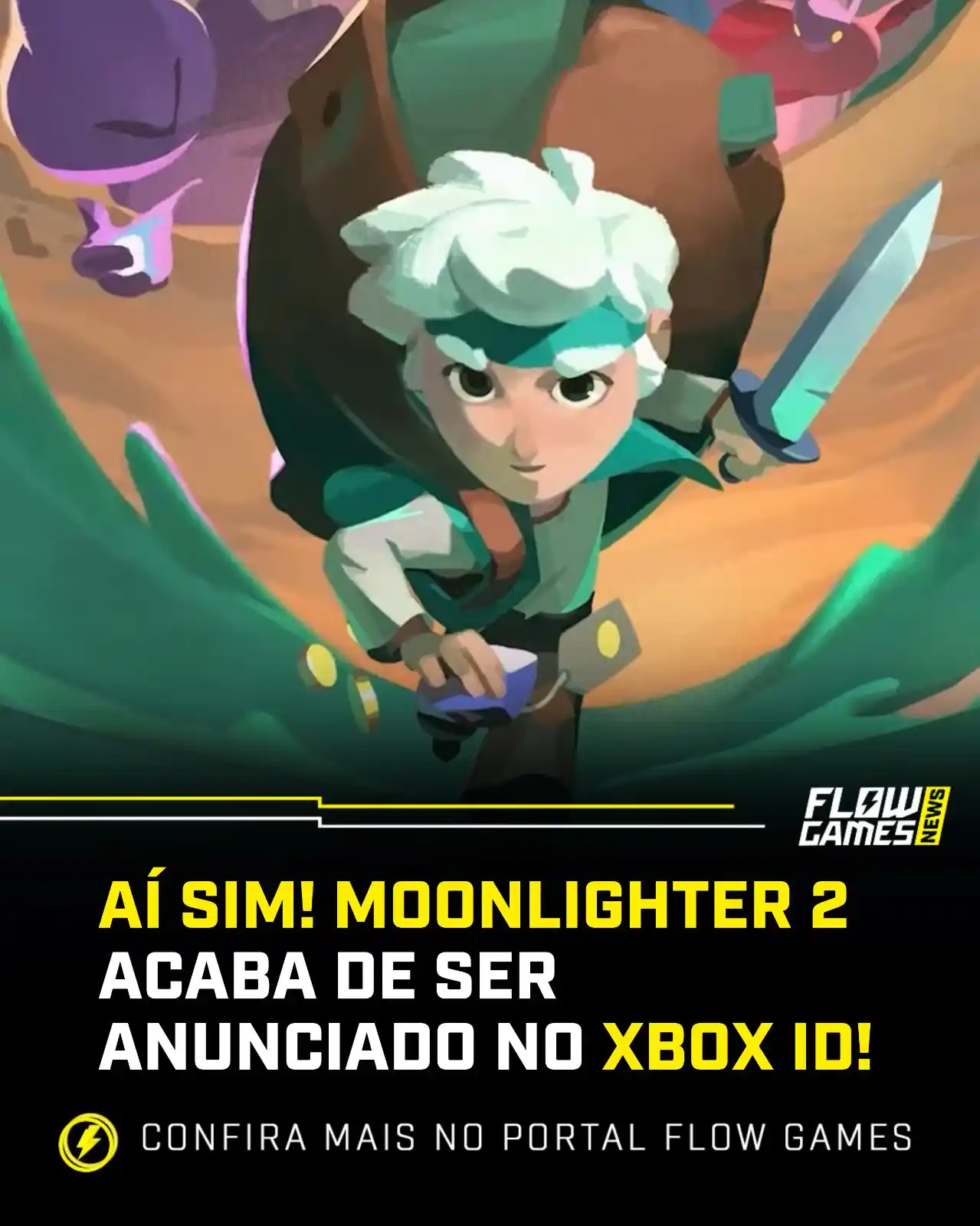 Image from Flow Games ⚡🎮: O PRIMEIRO JÁ FOI JOGÃO! 🚨 Moonlighter 2 chegará ao Xbox Game Pass U...