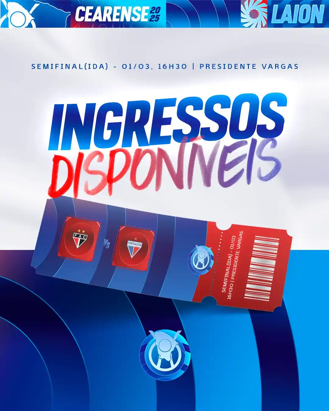 Image from Fortaleza Esporte Clube: GARANTA O SEU! ✅ Os ingressos para o jogo de ida da semifinal do Camp...