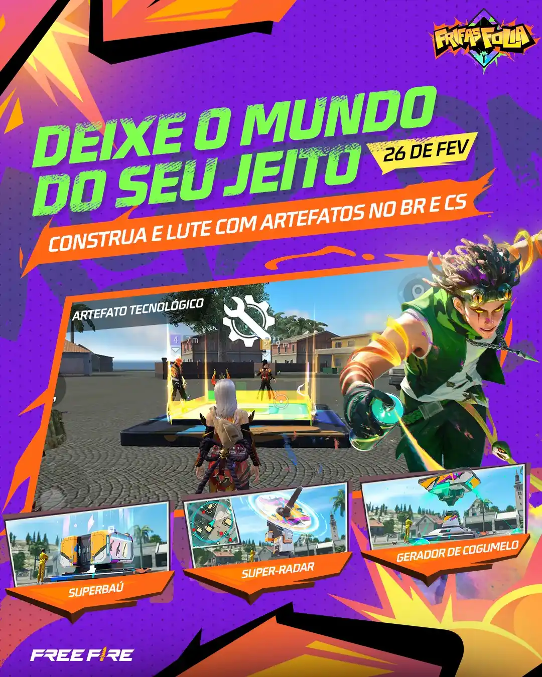 Free Fire Brasil post