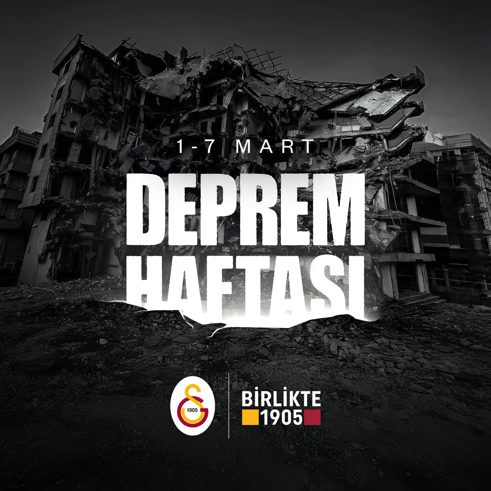 Image from Galatasaray: Depremi öngörmek imkansız olsa da zararını en aza indirmek bizim elimi...