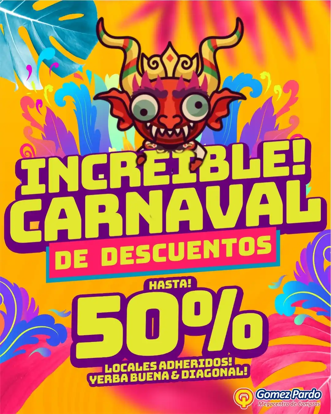 Image from Gomez Pardo Supermercado 🛍️ 🛒: 🌟🎭 ¡Llegó el CARNAVAL a nuestras galerías comerciales y viene cargad...