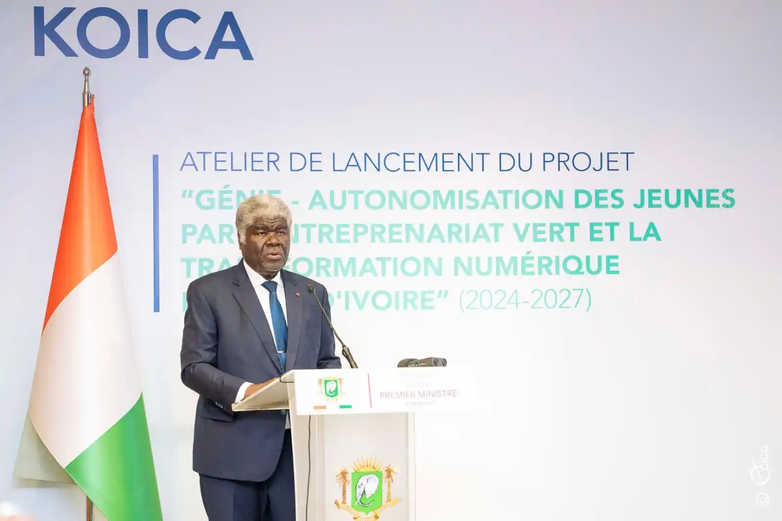 Image from Gouvernement de Côte d’Ivoire: *Entrepreneuriat vert et transformation numérique : Le Premier Minist...