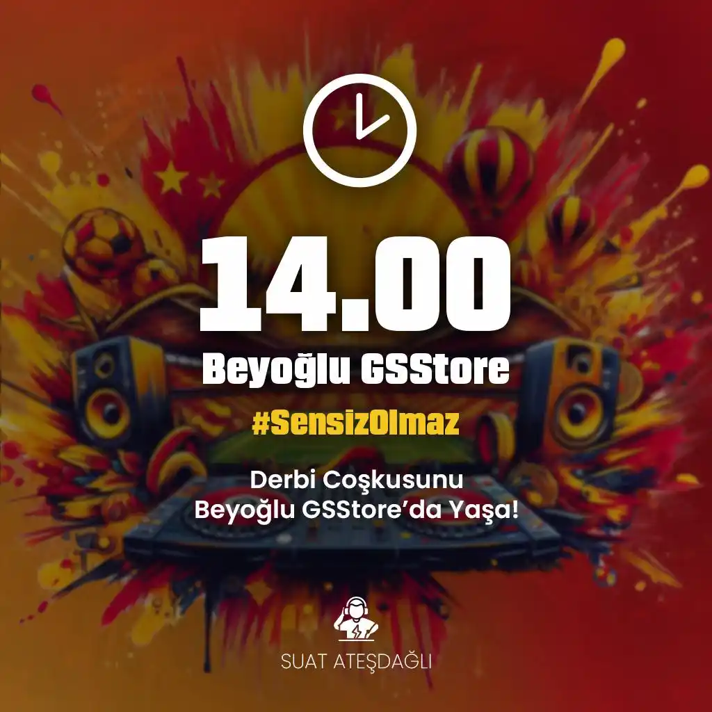 Image from GSStore: 24 Şubat 14.00’te Suat Ateşdağlı performansı ile Beyoğlu GSStore’da bu...