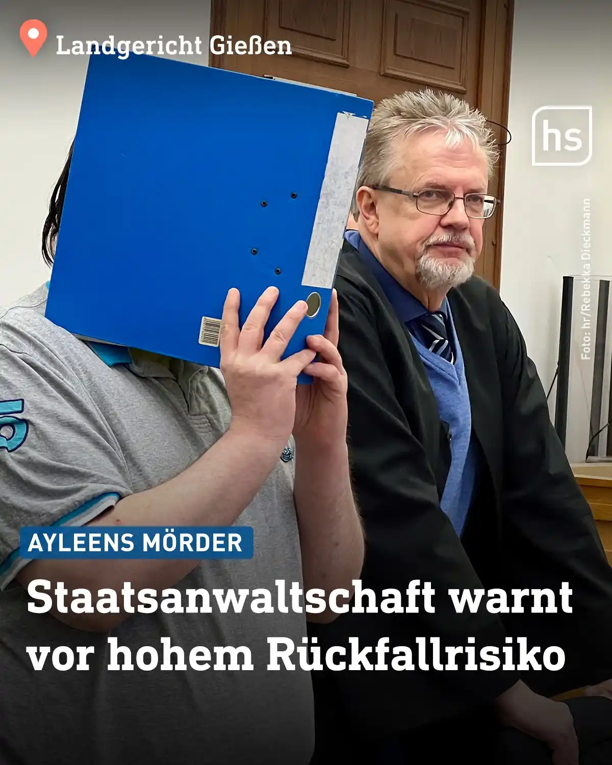 Image from hessenschau: Der Mörder der 14-jährigen Ayleen steht erneut wegen *Kindesmissbrauch...