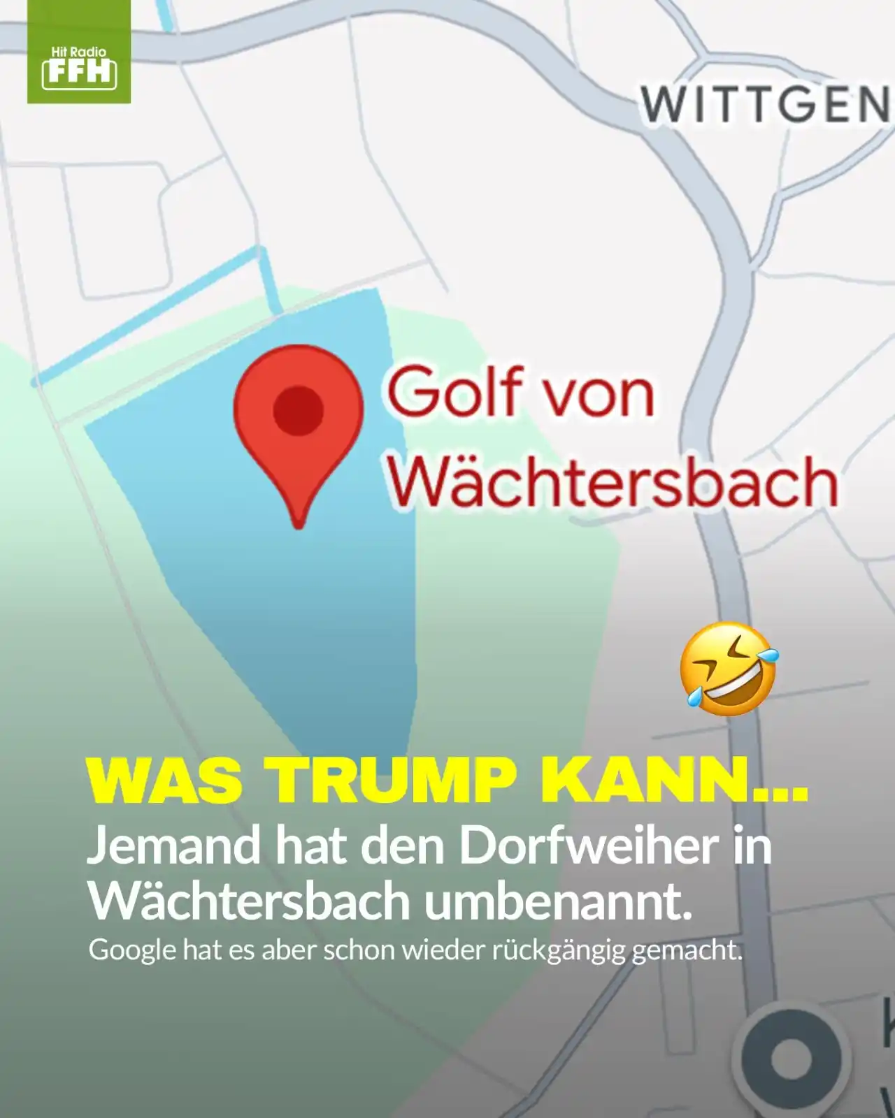 Image from HIT RADIO FFH: Okay, das ist lustig! 😂 In Anspielung auf Donald Trump hat ein Wächte...