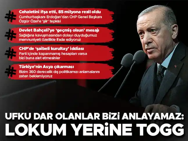 Image from Hürriyet: 'Lokum yerine Togg hediye ediyoruz'  Cumhurbaşkanı Erdoğan: Asya turun...