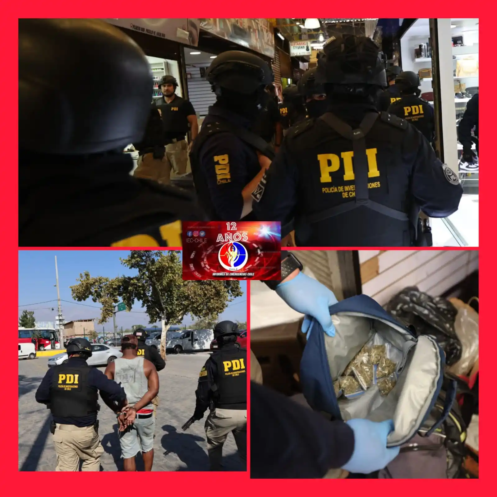 Image from IEC-CHILE: 🔵AHORA | Más de 300 detectives participan en operativo liderado por e...