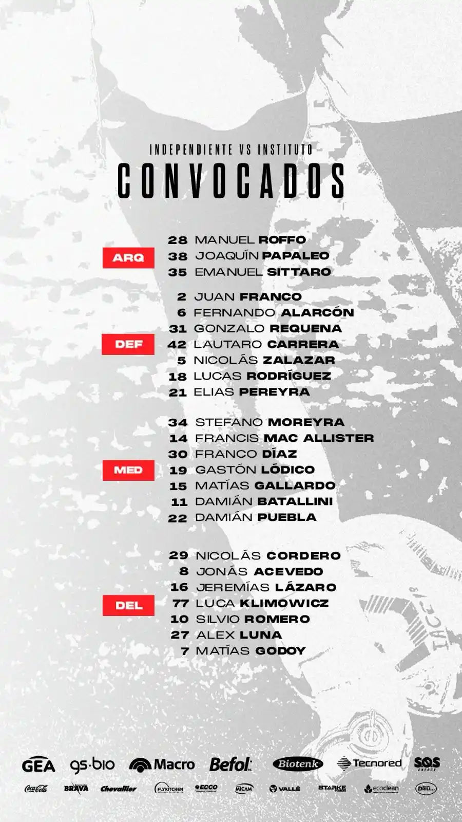 Image from Instituto ACC: 𝗖𝗢𝗡𝗩𝗢𝗖𝗔𝗗𝗢𝗦 - 𝗙𝗲𝗰𝗵𝗮 𝟳 ⚪️🔴  Estos son los citados por P...