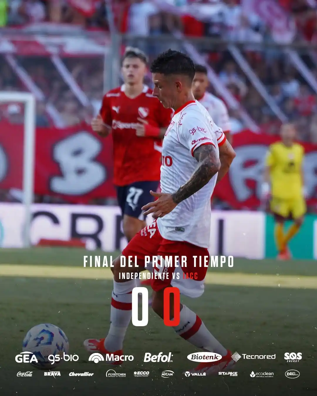 Image from Instituto ACC: ⏸️ ET | Apertura @LigaAFA ⚽️ Independiente 0⃣ - 0⃣ <a class="text-blu...