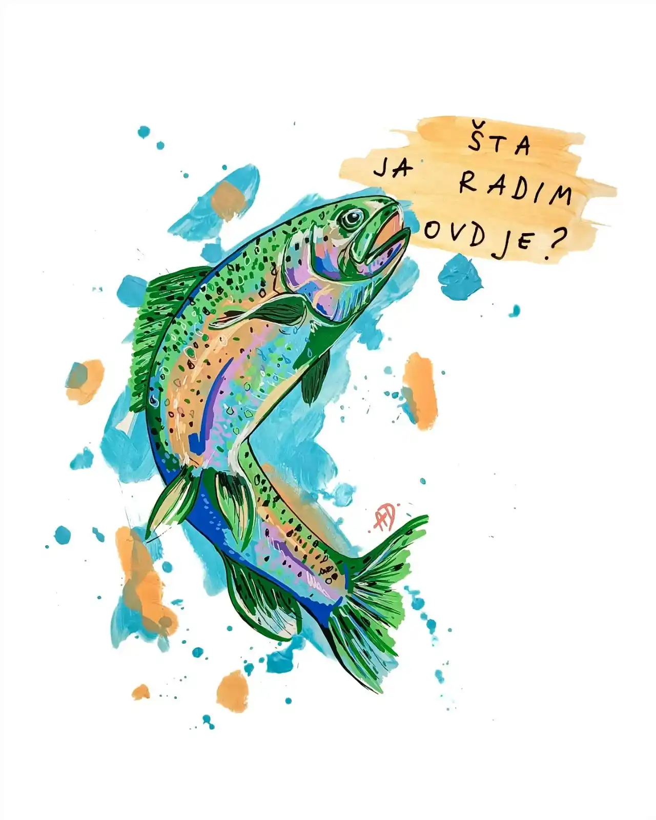 Image from Klimatski portal: 🐟 Na Facebook stranici Madeliefie Art by Antea Delpin naišli smo na s...