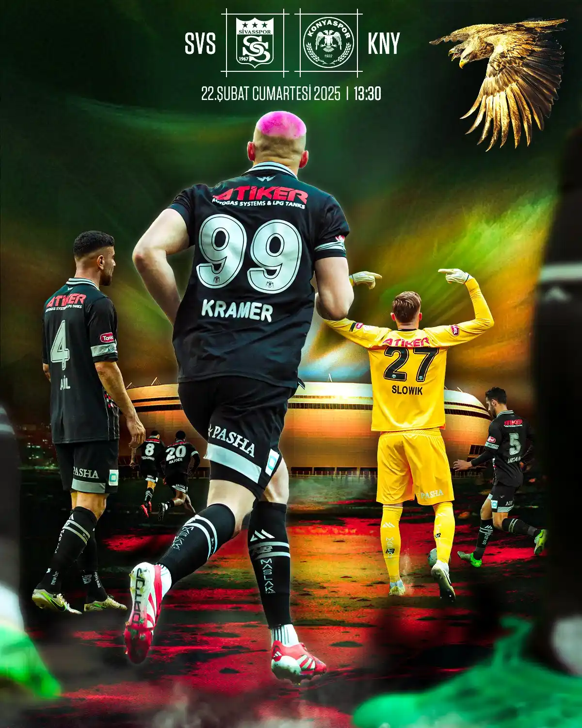 Image from Konyaspor: Konyaspor’umuzun maçı 𝗩𝗔𝗥! 🏆 Trendyol Süper Lig 25. Hafta 🆚 Net ...