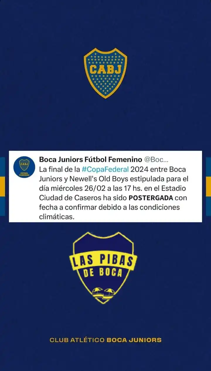 LAS PIBAS DE BOCA | BOCA JUNIORS post