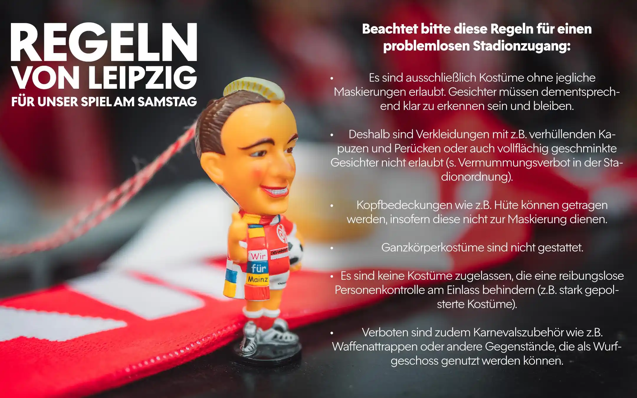 Image from Mainz 05: ℹ️ Wichtige Infos für unser Auswärtsspiel in Leipzig am kommenden Sams...