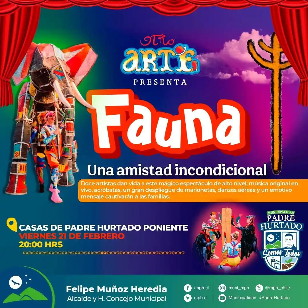 Image from Muni_mph: 21 DE FEBRERO | OBRA DE TEATRO "FAUNA, UNA AMISTAD INCONDICIONAL" 🐘🦅...