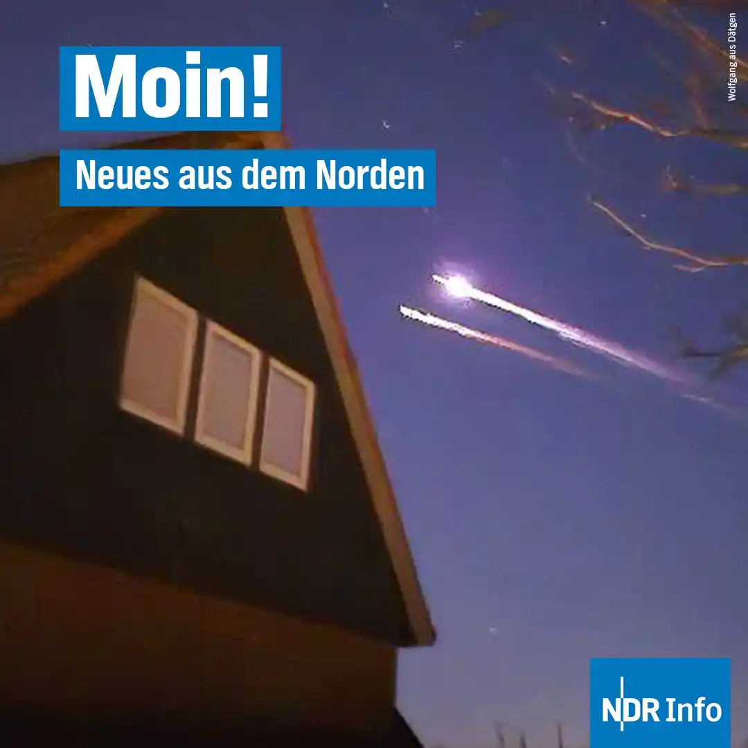 Image from NDR Info: 🔭 Ein *Lichtschweif am Nachthimmel* hat *im Norden* bei vielen Mensch...