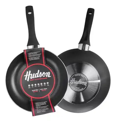 Image from NOVEDADES LA MOROCHA 🥰💗: *Sarten Hudson Antiadherente* 💥 Doble Capa Aluminio Negro N24 - *$18...