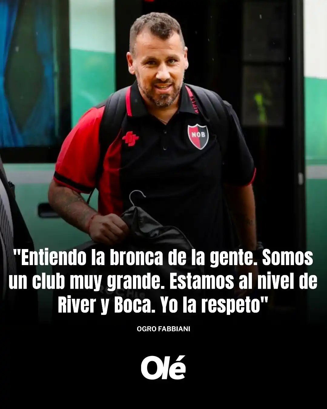 Image from Olé: ¿De acuerdo con el Ogro? 👍👎...