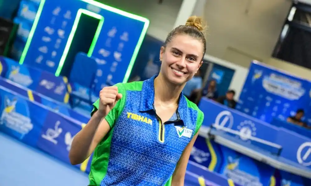 Image from Olimpíada Todo Dia: BICAMPEÃ DE VIRADA 🏓 Bruna Takahashi venceu a americana Lily Zhang n...