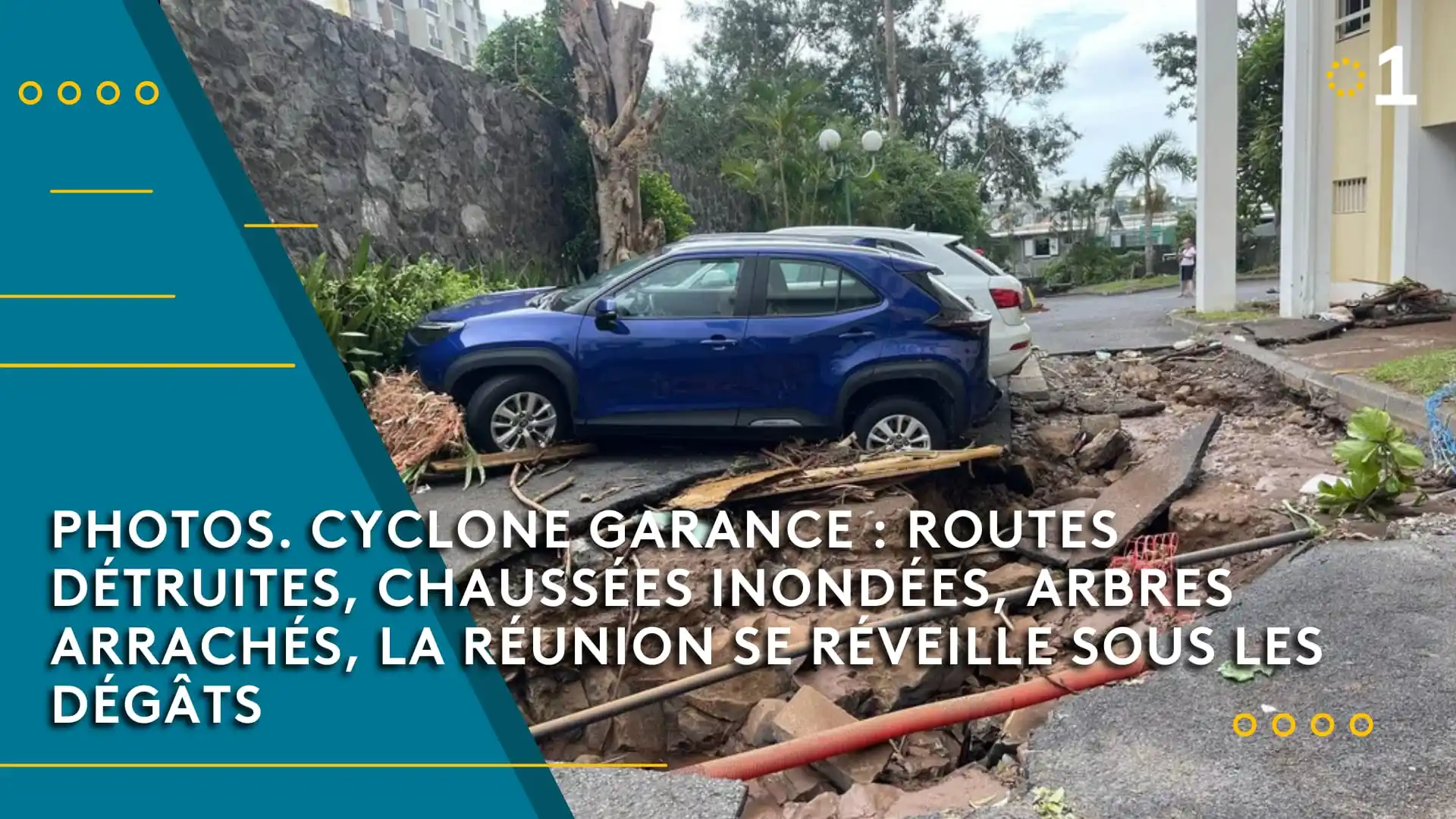 Image from Outre-mer la 1ère: 🌀 Ce samedi 1er mars La Réunion a levé l'alerte rouge, mais les autor...