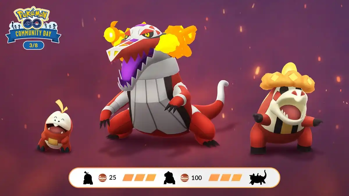 Image from Pokémon GO - Noticias / Novedades / Actualizaciones / Tips: No olvidéis evolucionar vuestros Crocalor a Skeledirge en el <a class=...