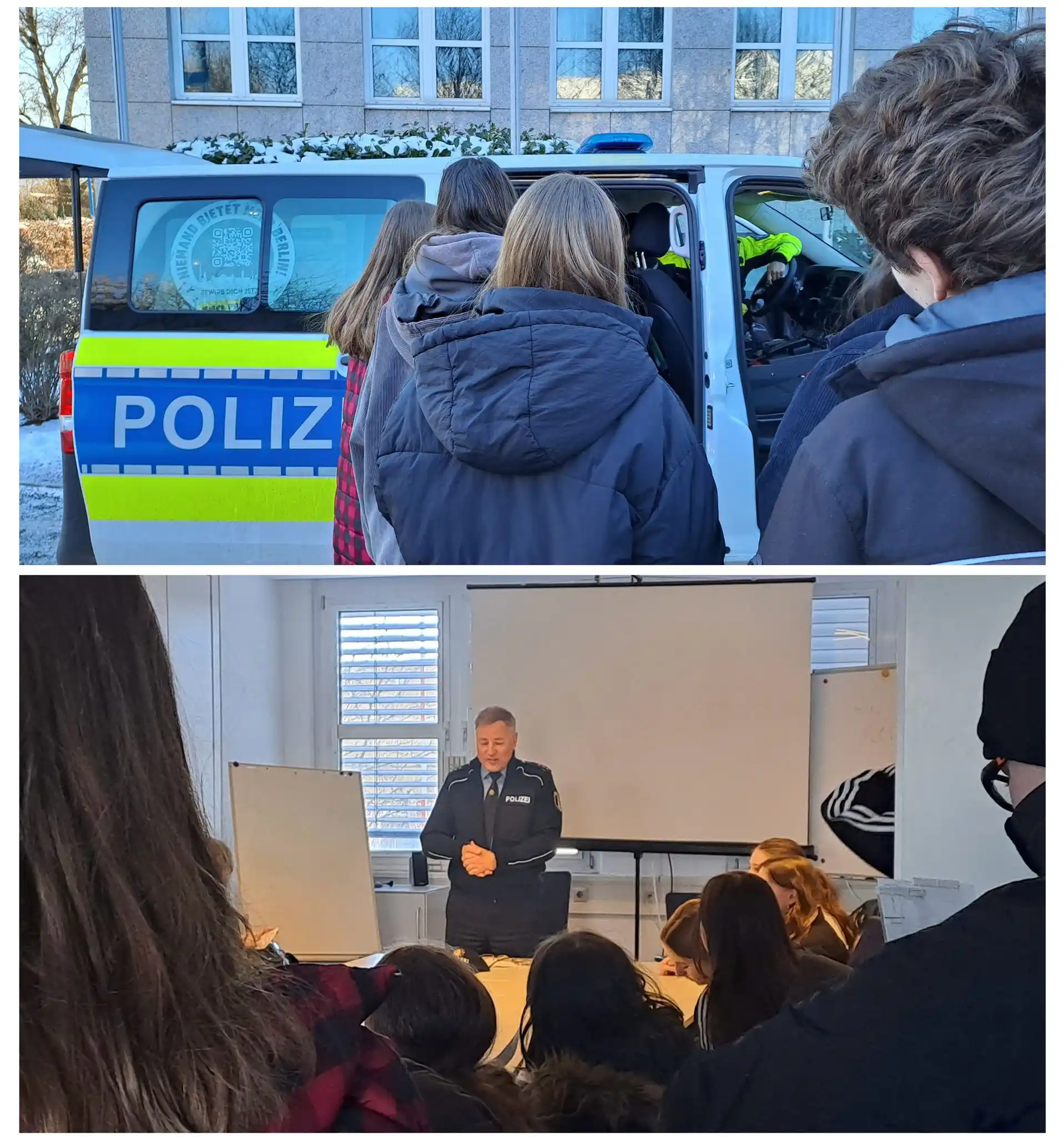 Image from Polizei Berlin: Spurensuche, Fingerabdrücke & Blaulicht – Schülerinnen und Schüler bes...