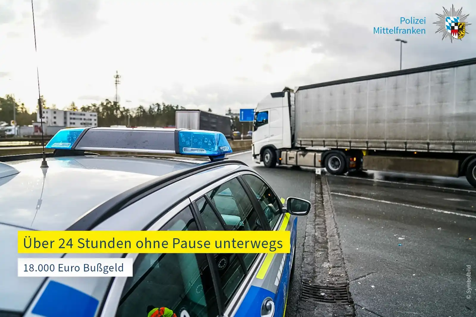 Image from Polizei Mittelfranken : Am Donnerstagabend (20.02.2025) kontrollierten Kollegen der Verkehrspo...
