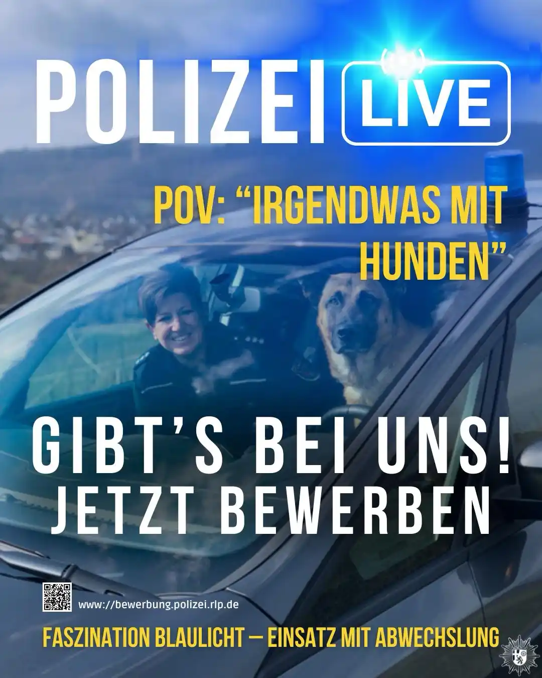 Image from Polizeipräsidium Trier: 🔵 Du hast keinen Plan was du nach der Schule machen willst? POV:„Irg...