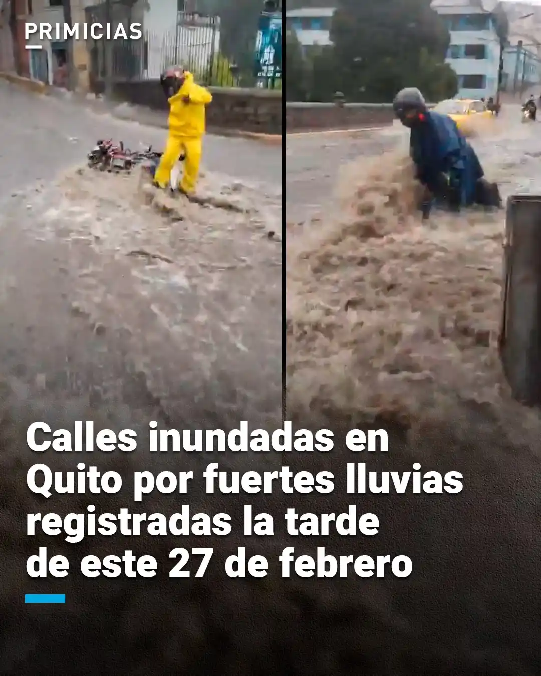 Image from PRIMICIAS: 🌧️ *Clima* El ECU 911 registra intensas lluvias y acumulación de agu...