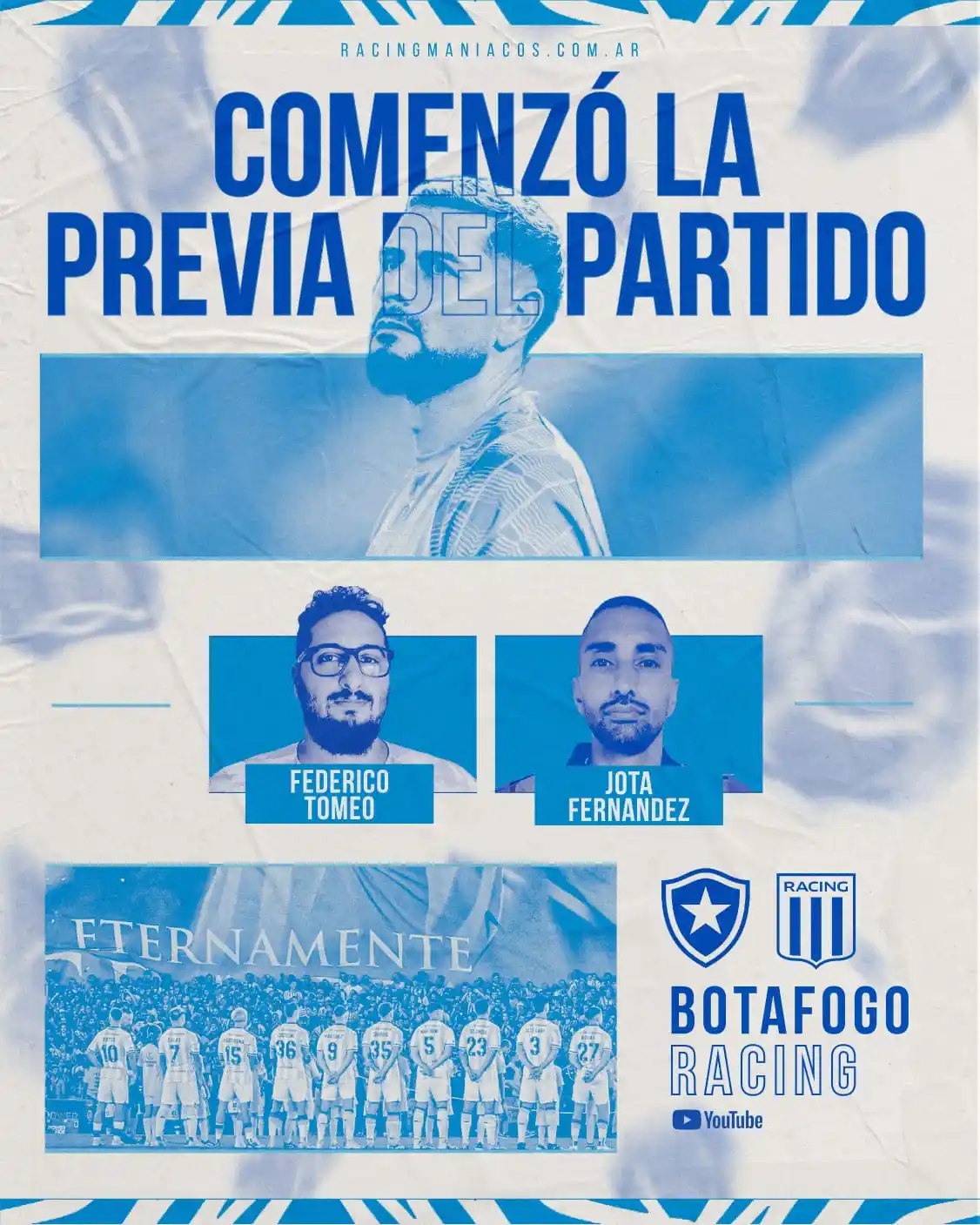 Image from RACINGMANÍACOS: PREVIA, TRANSMI Y POST EN VIVO 🔥🎓 Ya empezamos el matchday de Racin...