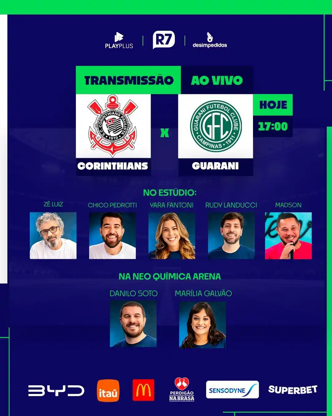 Image from Record TV: Neste domingo (23), assista a mais um duelo válido pelo Paulistão 2025...