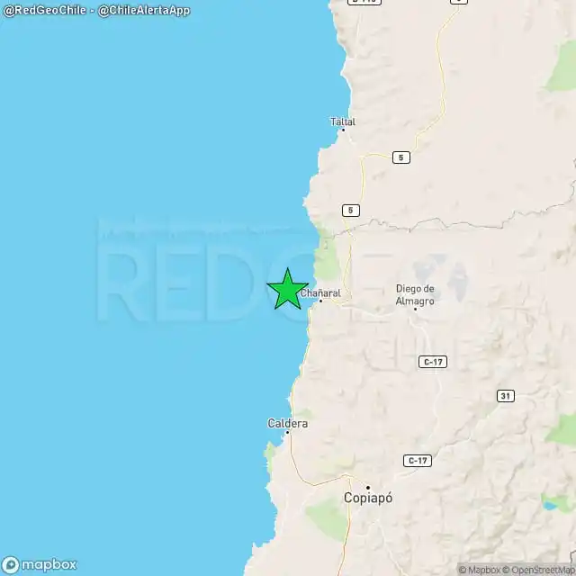 Image from Red Geocientífica de Chile: REVISADO ⚠️ | Un sismo de magnitud 3.9 (Ml) ocurrió a las 23:49:24 hor...