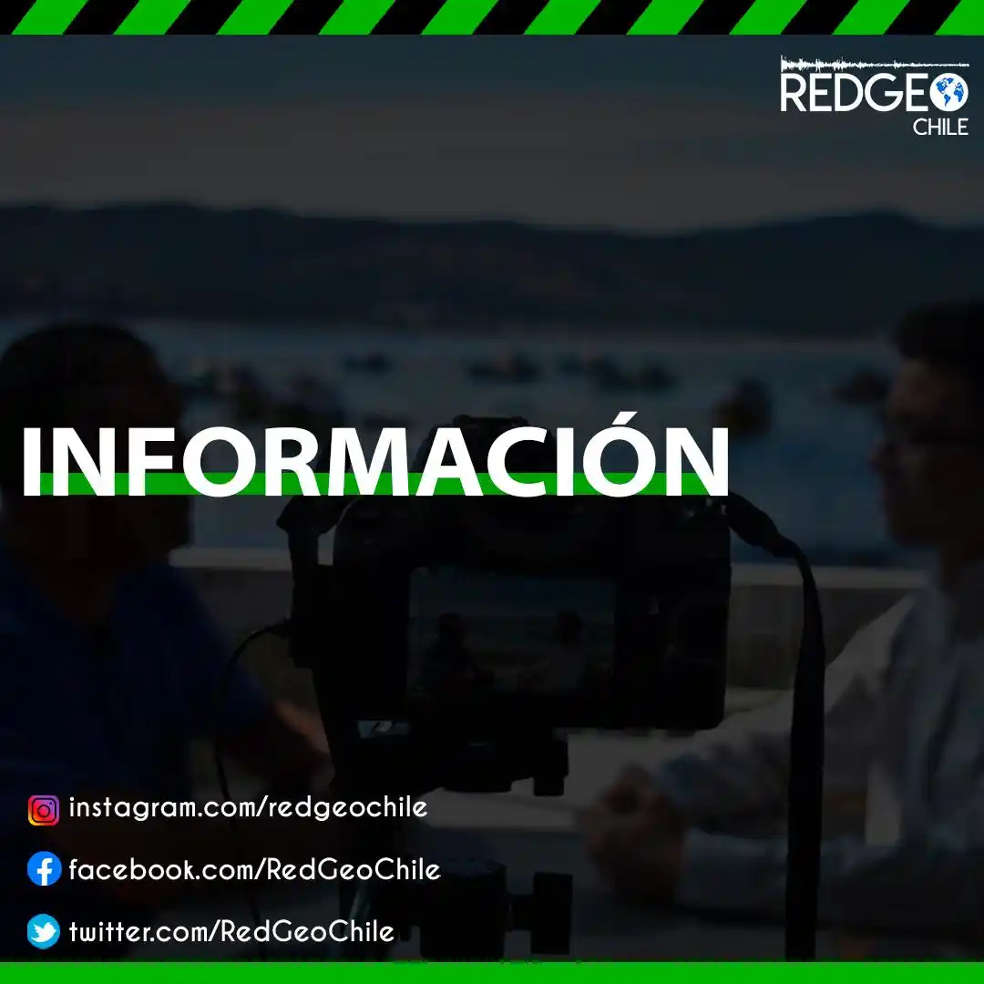 Image from Red Geocientífica de Chile: ESTÁ PASANDO 21 hrs. 💡 | Hay reportes de retorno del suministro eléct...