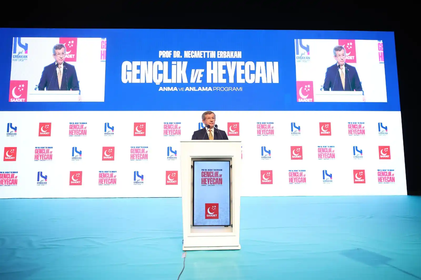 Image from Saadet Partisi: Gelecek Partisi Genel Başkanı Ahmet Davutoğlu, <a class="text-blue-500...