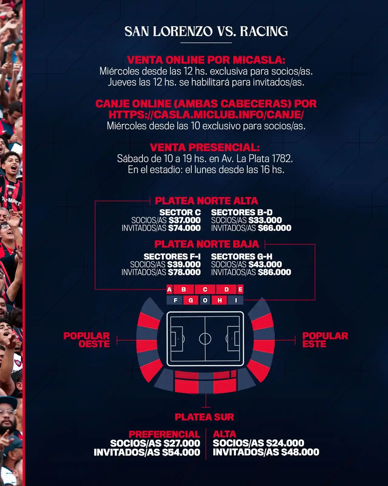Image from San Lorenzo: VENTA DE ENTRADAS 🆚 RACING <a class="text-blue-500 hover:underline c...