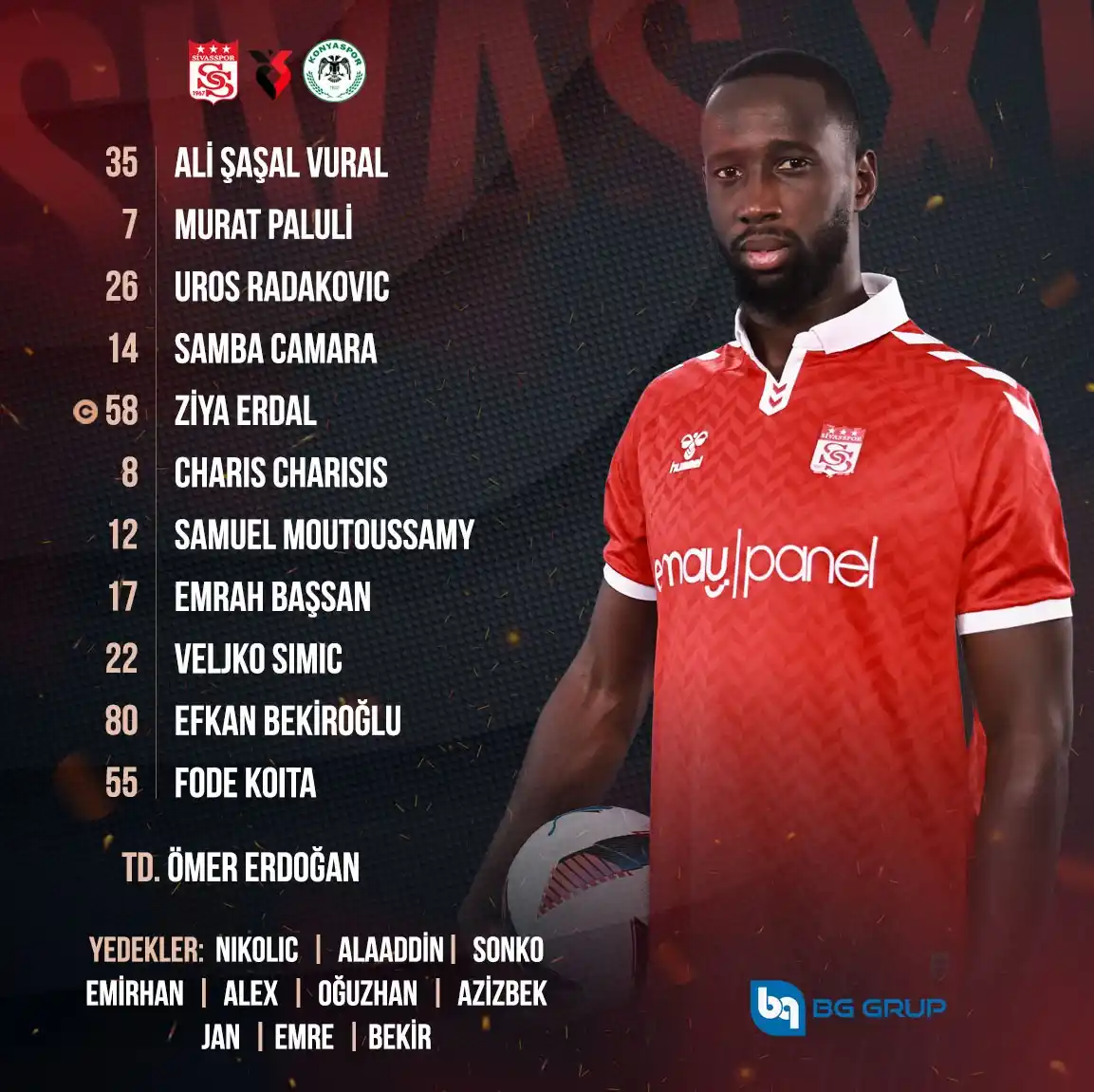 Image from Sivasspor: Net Global Sivasspor'umuz ile Tümosan Konyaspor arasında oynanacak maç...