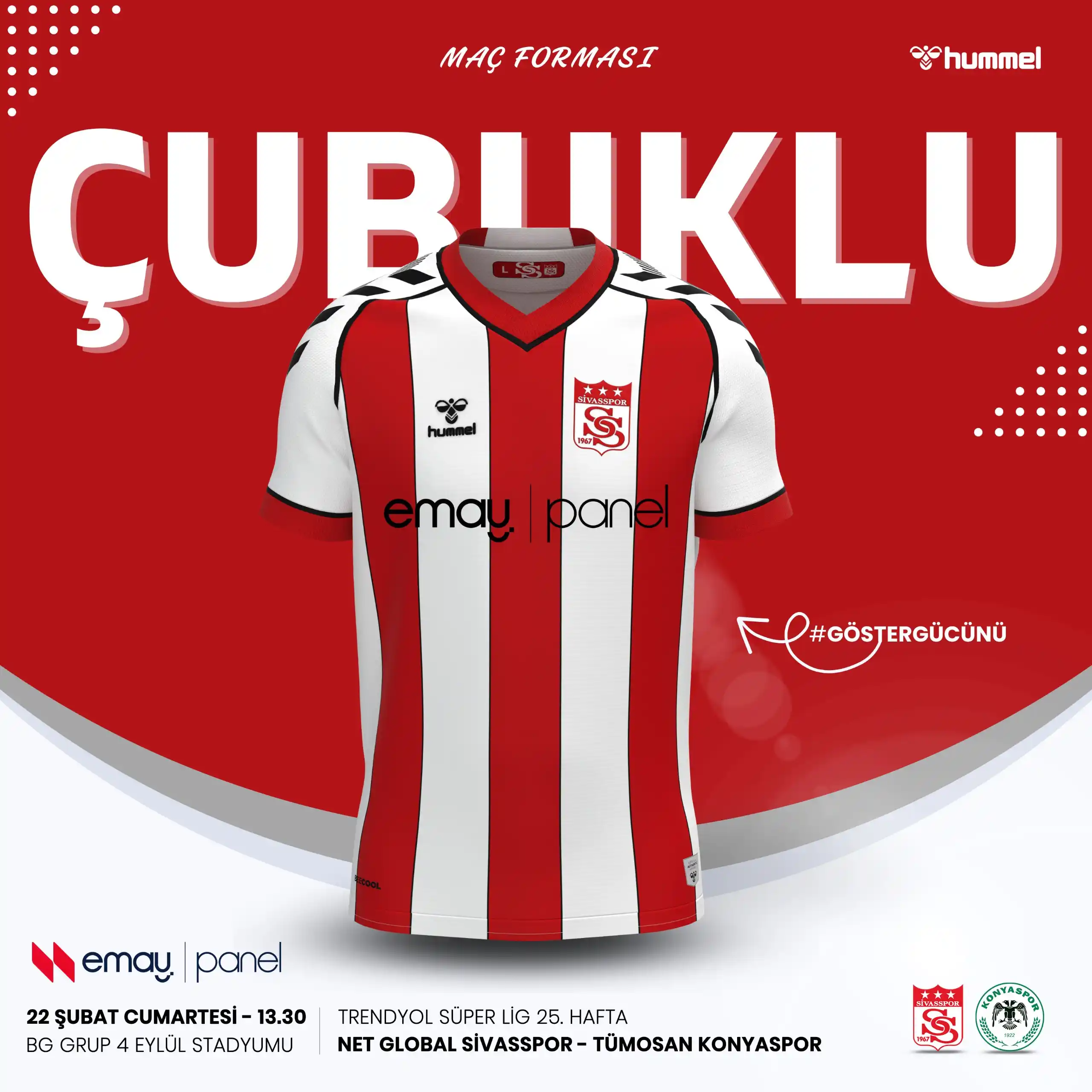 Image from Sivasspor: Net Global Sivasspor'umuz, Tümosan Konyaspor karşısında: ✅ Çubuklu fo...