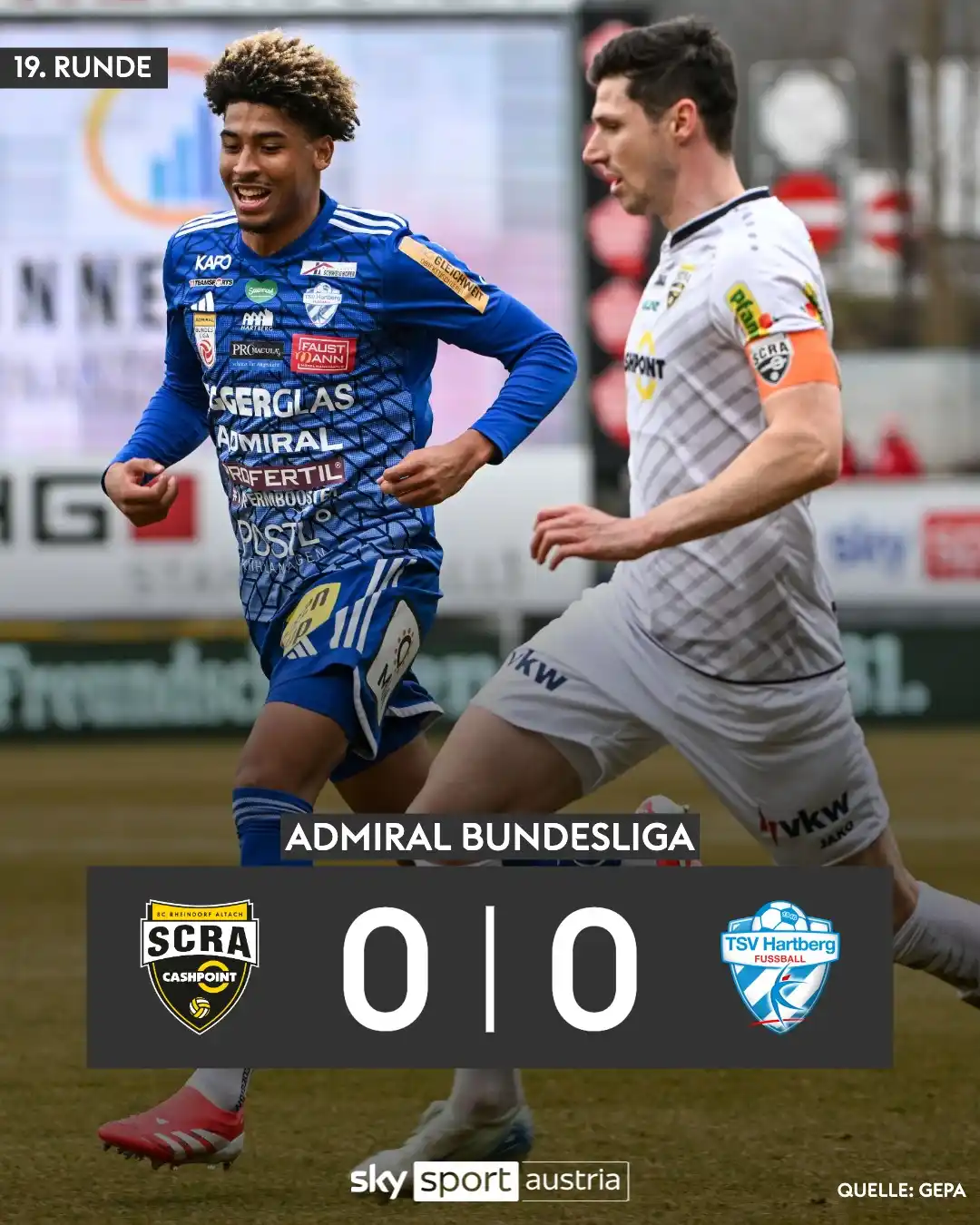 Image from Sky Sport Austria: Torlose Punkteteilung in Altach! ⚽ 👉 https://www.skysportaustria.at...