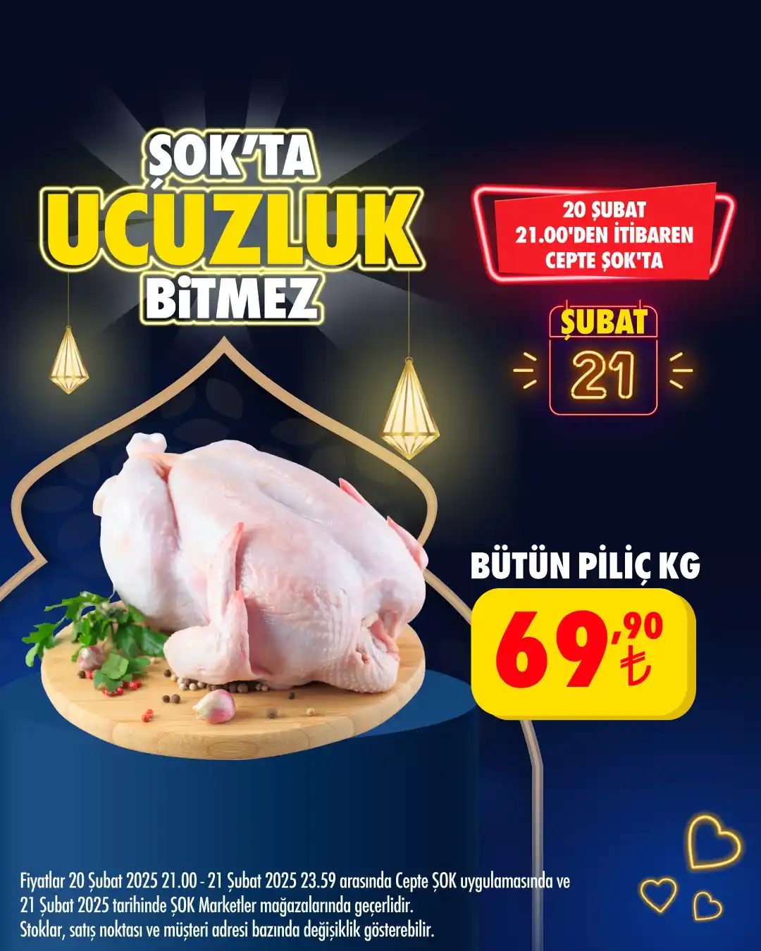 Image from Şok Marketler: ŞOK’ta Ucuzluk Bitmez! 🤩 Bugün Bütün Piliç Kg 69,90₺ kaçırılmayacak ...