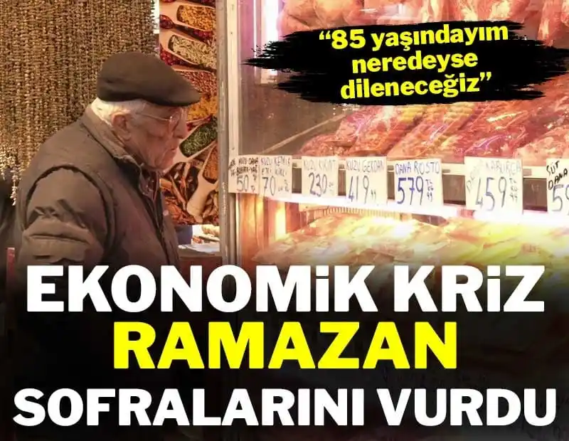 Image from SÖZCÜ: Ekonomik kriz Ramazan sofralarını vurdu! Emekliler isyanda: 85 yaşında...