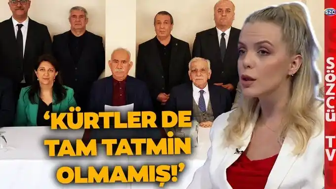 Image from Sözcü Televizyonu: 'Kürtler de Tam Tatmin Olmamış' Gamze Pamuk Öcalan'ın Mesajını Deşifre...