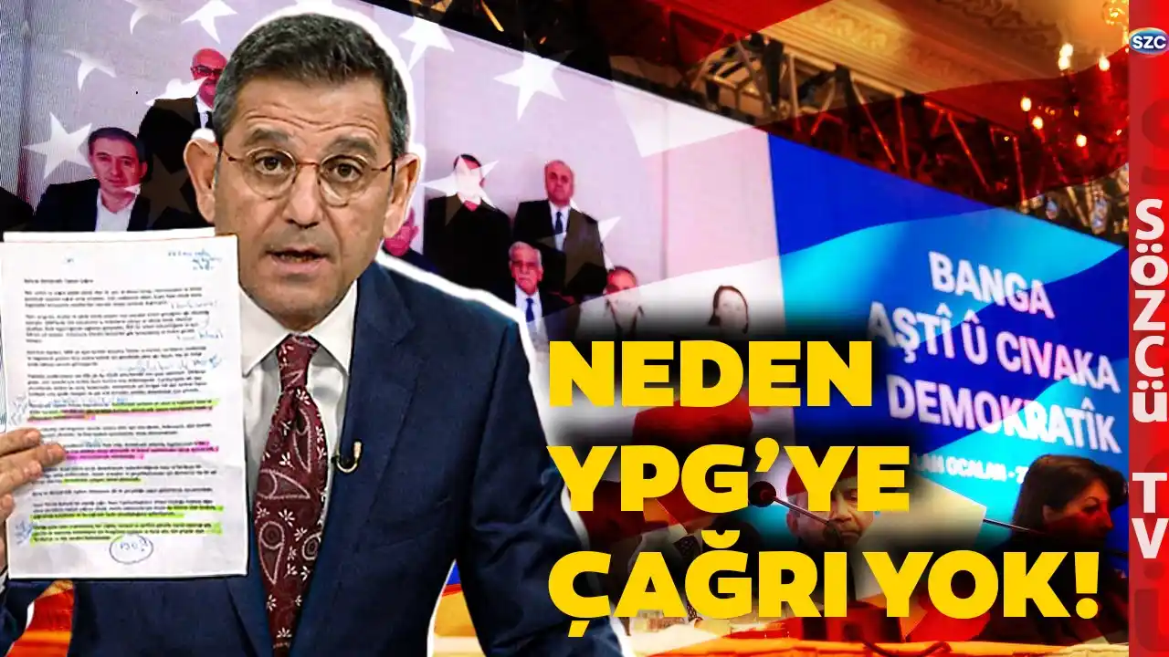 Image from Sözcü Televizyonu: Öcalan'ın Fesih Açıklamasının Arkasındaki YPG ABD Sırlarını Fatih Port...