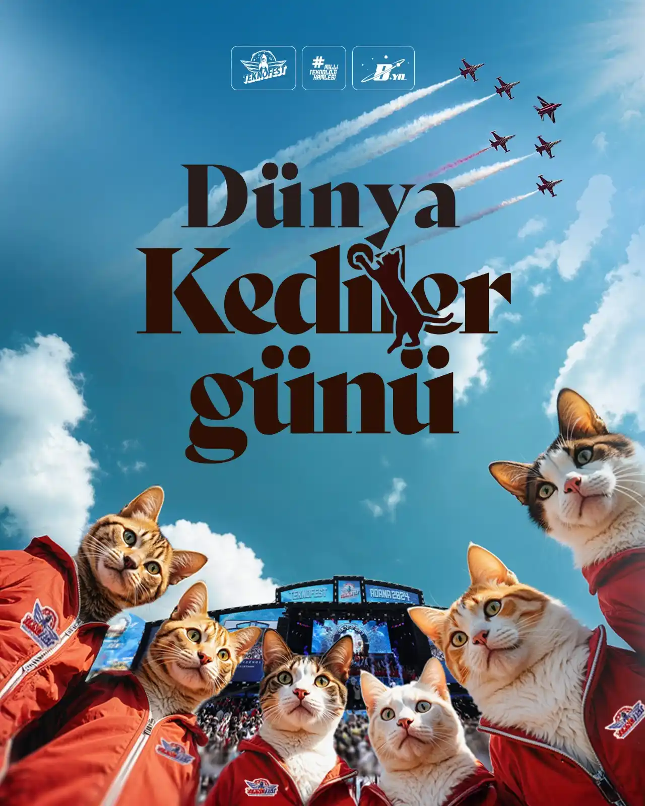 Image from TEKNOFEST: TEKNOFEST yarışmalarına başvursak miiyav? 😺 🐈 <a class="text-blue-5...