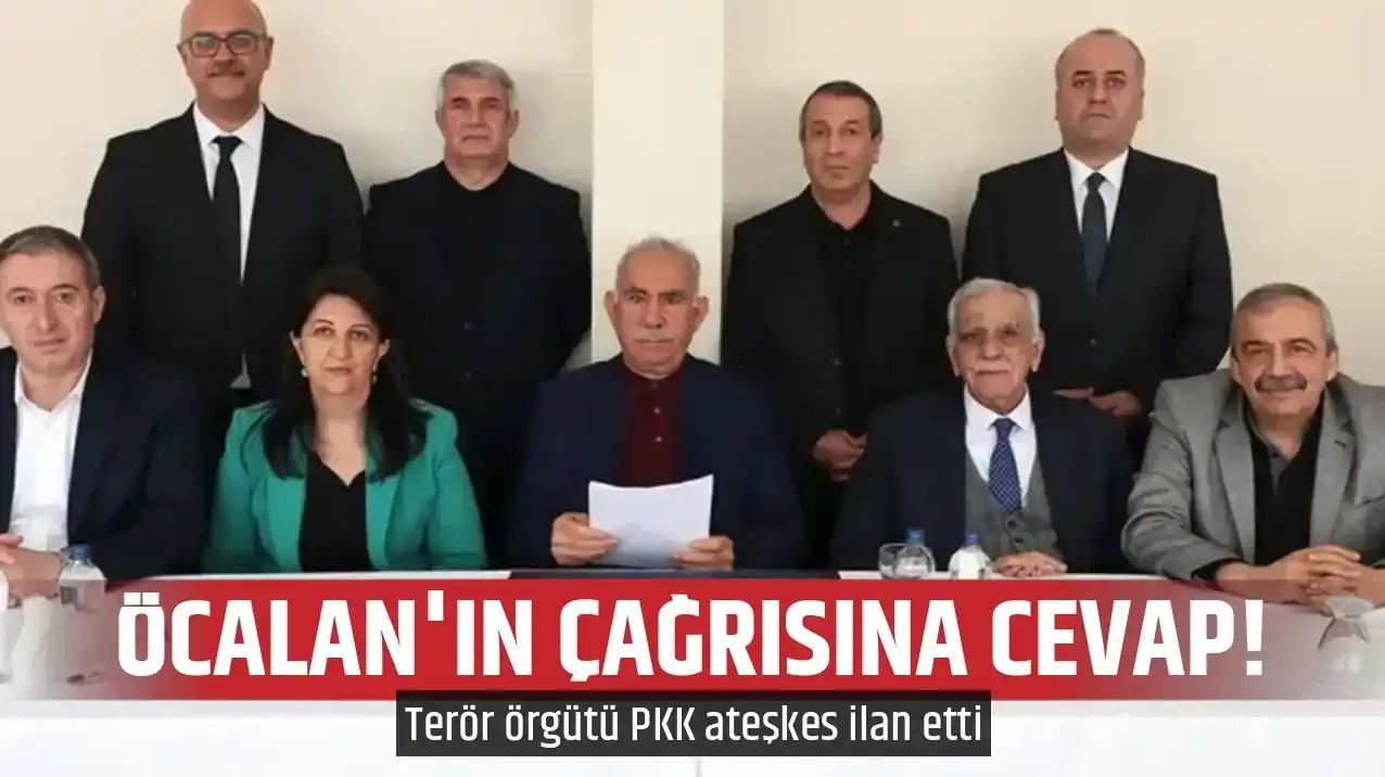 Image from TGRT Haber: *Kandil'den teröristbaşı Öcalan'ın çağrısına cevap:* > *''Ateşkes ila...