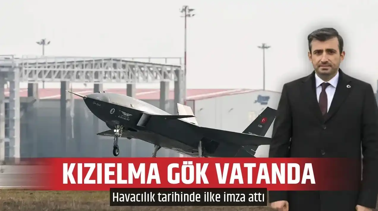 Image from TGRT Haber: *Bayraktar Kızılelma gök vatanla buluştu...* *Havacılık tarihinde bir...