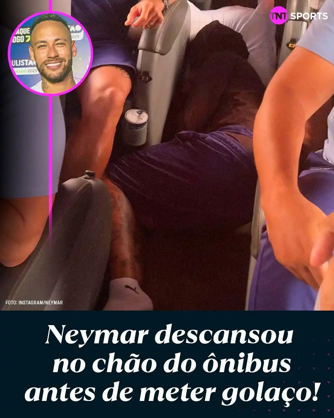Image from TNT Sports | Santos: Quem nunca dormiu no busão a caminho do trampo que atire a primeira pe...