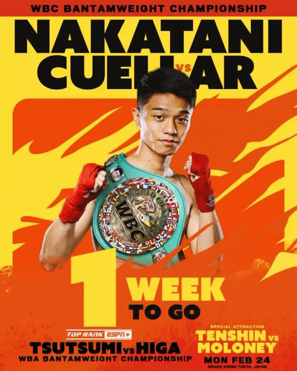Image from Top Rank Boxing: WE'RE SEVEN DAYS AWAY 🇯🇵 <a class="text-blue-500 hover:underline cu...