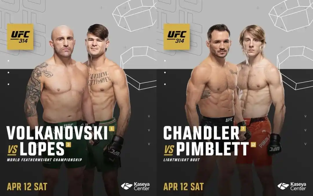 Image from UFC: Taking over South Beach 🌴  Alex Volkanovski vs Diego Looes for FW GOL...