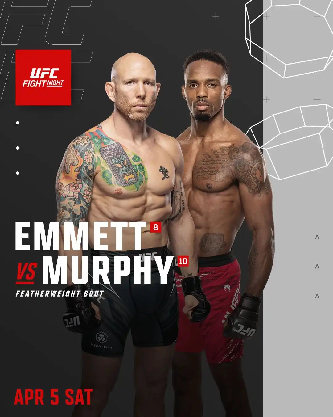 Image from UFC: This is going to be a fun one 😤  Josh Emmett vs Lerone Murphy is the ...